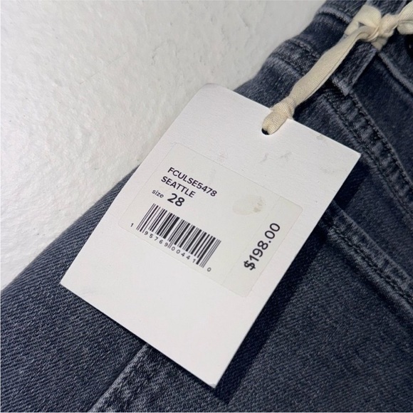 Favorite Daughter Women's Straight Leg Jeans - Charcoal - Picture 7 of 11